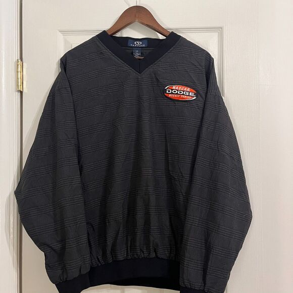 Vintage NASCAR Vantage Dodge Weekly Series Pullover V-Neck - Size LG - Picture 1 of 4